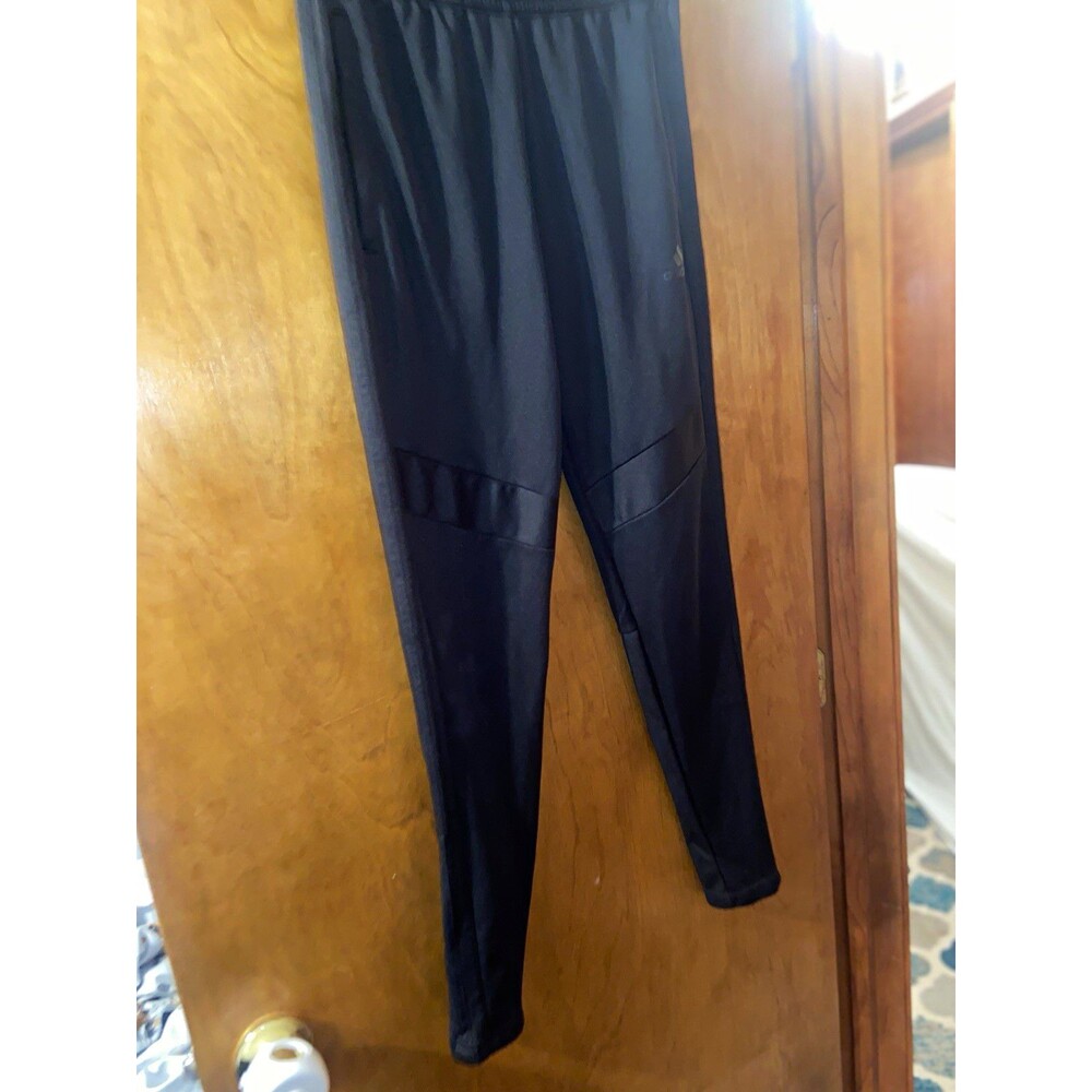 adidas Women ‘s Size XS Black Jogger Pants Drawstring Elastic Waist Tapered Leg
